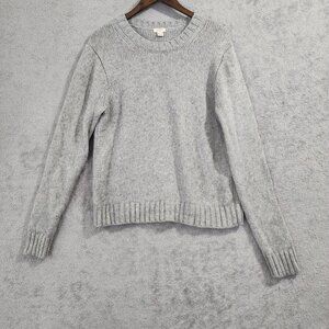J. Crew XL Ribbed Crewneck Sweater Merino Wool Blend Long Sleeve JPT